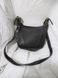 COACH F09950 Leather Hobo Crossbody Bag Satchel Purse Handbag Shoulder BLACK