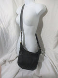 COACH F09950 Leather Hobo Crossbody Bag Satchel Purse Handbag Shoulder BLACK