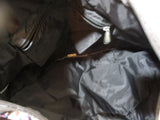 LESPORTSAC Le Sportsac Nylon Tote Bag Carryall Duffel Bag BROWN FRINGE