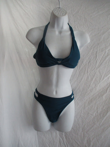 NWT NEW ZAFUL Two-Piece Bikini Swimsuit BATHING SUIT M BLUE Strappy