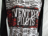 TWENTY-ONE PILOTS 21 Rock Music Band Concert Black Long Sleeve Tee T-Shirt XL