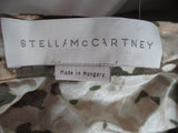 STELLA McCARTNEY Belted SILK PANTSUIT Bodysuit 42 Boho Camo Button