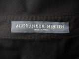 ALEXANDER MCQUEEN ENGINEERED Cotton Steampunk Mini Dress Top 42 BLACK