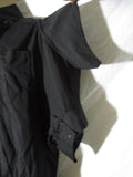 ALEXANDER MCQUEEN ENGINEERED Cotton Steampunk Mini Dress Top 42 BLACK