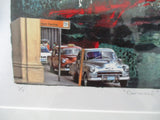 2012 Signed CARNAVAL ART Framed Limited Ed 1/1 Print CAR Vintage AUTO