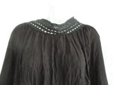 NWT NEW TORRID Crochet Boho Black Tunic Top Shirt 3X Blouse
