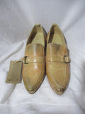 NEW NWT BED STU COBBLER SERIES Rustic LEATHER Shoe BENCH MADE MEXICO 10 TAUPE BEIGE