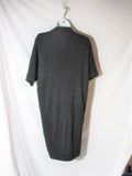JIL SANDER V-Neck Italy wool BLACK Lined Sheath Midi Dress 36