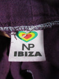 NP IBIZA Beach Boho Festival SKORT Skirt Baggy Pant String Belt OS PURPLE