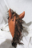HORSE HEAD MASK HALLOWEEN Party Disguise Cosplay Latex Animal Movie Equestrian