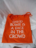 NEW DAVID BOWIE FACE CROWD Tote Bag Shopper Orange Rock Musician ORANGE GRAPHIC