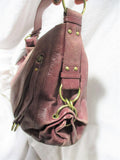 PRESA Leather Hobo Satchel Shoulder Saddle Bag Distressed Boho Hippie Bohemian