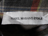 ISABEL MARANT ETOILE Western Button-Up Plaid Blouse Top Shirt 36 Check
