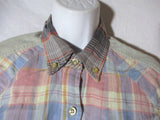 ISABEL MARANT ETOILE Western Button-Up Plaid Blouse Top Shirt 36 Check