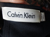CALVIN KLEIN CK Italy Paneled Long Sleeve Paneled Top Shirt S BLACK