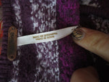 FREE PEOPLE Knit Sweater Top Dress Hippie Boho V-neck Domestic Violence Awareness S/P