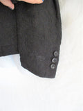 NWT NEW COMME DES GARCONS JACKET WITH BOWS S Boho Textured BLACK