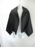 New COMME DES GARCONS Blazer Jacket Sport Coat S BLACK Curved Sleeve