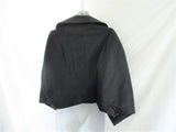 New COMME DES GARCONS Blazer Jacket Sport Coat S BLACK Curved Sleeve