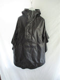NWT New JUNYA WATANABE COMME DES GARCONS Ruffled Sleeve Jacket Coat S BLACK Curved Sleeve