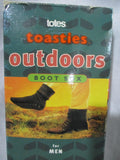 NEW TOTES TOASTIES OUTDOORS BOOT SOX SLIPPER SOCKS Booties GRAY OS Mens