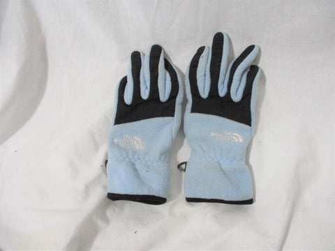 THE NORTH FACE Winter  Ski Snowboard Driving Gloves XS Powder Blue Rubber Tip