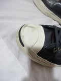 MENS CONVERSE ALL STAR JACK PURCELL LEATHER Sneaker Trainer 10.5 BLACK Shoe