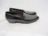 TODS ITALY LEATHER Driving Walking Slip On Moc Shoe Pointy Toe BLACK 7.5
