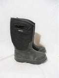 Kids Boys Youth BOGS Waterproof Wellies CLASSIC HIGH HANDLE Rain Boots BLACK 1  Rainboots Snow