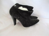 BALENCIAGA Suede LEATHER Heel Bootie Ankle Boot Shoe BLACK 37