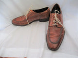 Mens COLE HAAN Leather Wingtip Oxford Leather Shoes 10.5M Derby BROWN India