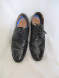 Mens CLARKS Leather Wingtip Oxford Leather Shoes 8 Derby Extreme Comfort BLACK