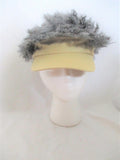 ELOPE FRIZZY GRAY HAIR HAT Cap Tan SILVER Whimsical Cosplay Party