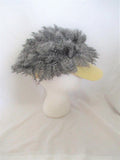 ELOPE FRIZZY GRAY HAIR HAT Cap Tan SILVER Whimsical Cosplay Party