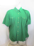 Vintage ABRAHAM and STRAUS Mens Store Button Up Dress Casual Shirt Cotton XL