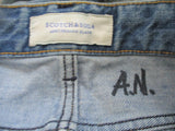 SCOTCH & SODA RALSTON Distressed Denim Pants Jeans Dungarees BLUE 36 X 32