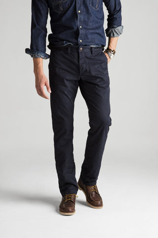 NEW MENS GROWN & SEWN USA Pants Jeans BLACK LEGEND 35 X 34 Straight Leg Chinos