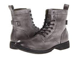 Mens CALVIN KLEIN JEANS HEWITT 2 Leather Chukka BOOTS Shoes GRAY 9.5 Combat