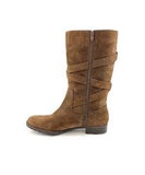 Womens RALPH LAUREN SHELBY Strappy Suede Buckle BOOTS BROWN 8 Boho Hipster