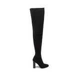 Womens STEVE MADDEN EUPHORIC High Heel Boots FETISH 8 BLACK GLITTER Vegan