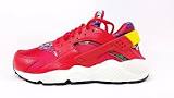 Womens NIKE Air Huarache Run 725076-601 Running Sneaker 7 RED ALOHA FLORAL