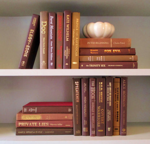 Books By The Foot Box Instant Library Home Interior Design BROWN Color Therapy