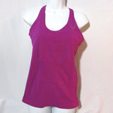 NWT NEW LUCAS HUGH TECHNICAL KNIT Fitted Tank Top L VIOLET PINK FUSCHIA