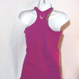 NWT NEW LUCAS HUGH TECHNICAL KNIT Fitted Tank Top L VIOLET PINK FUSCHIA