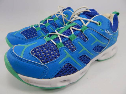 Womens SPEEDO Comfort Water Shoes Aqua Running Fitness Mesh Sneakers 9 BLUE E00045 GREEN