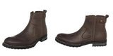 EUC Mens STEVE MADDEN NOCKDOWN Leather ANKLE BOOTS Shoes 9.5 BROWN